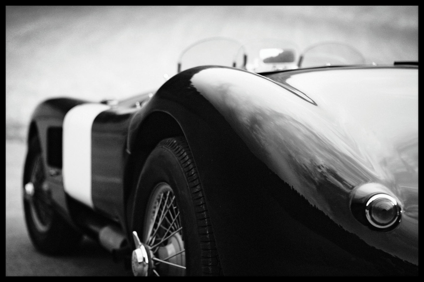 Klassieke vintage autoposter