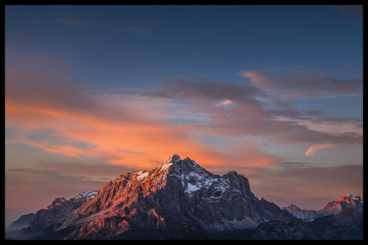 Civetta Dolomieten bergposter