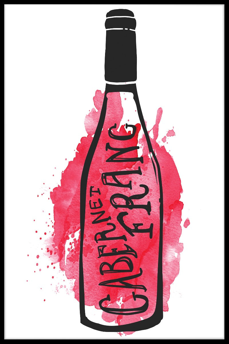 Cabernet Franc Illustratie poster