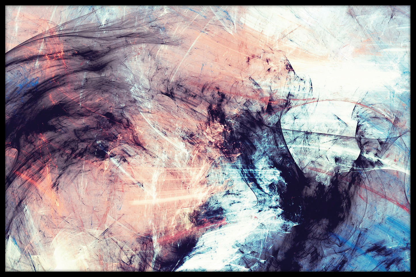 Abstract kleurenpatroon blauw