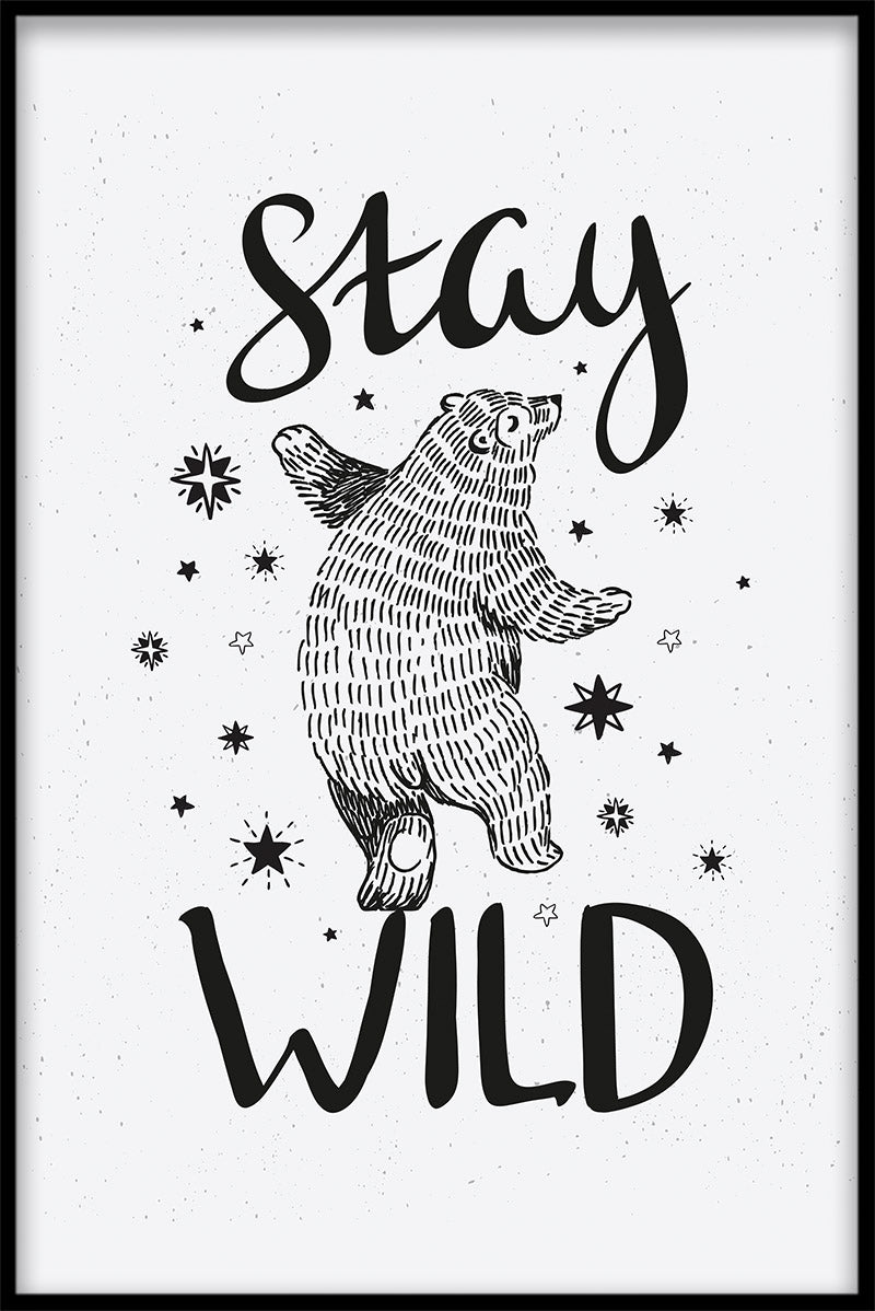 poster Blijf Wild Bear
