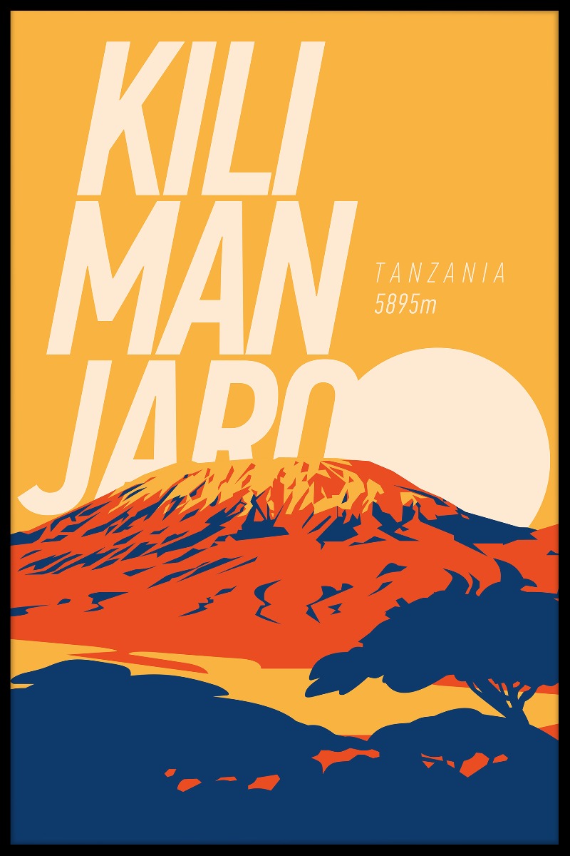 Kilimanjaro Vintage N02-poster