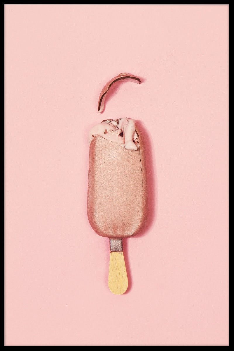 IJs op roze posters