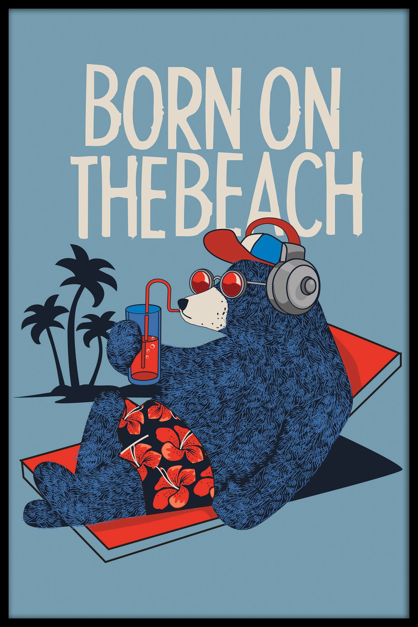 Geboren op de strandposter