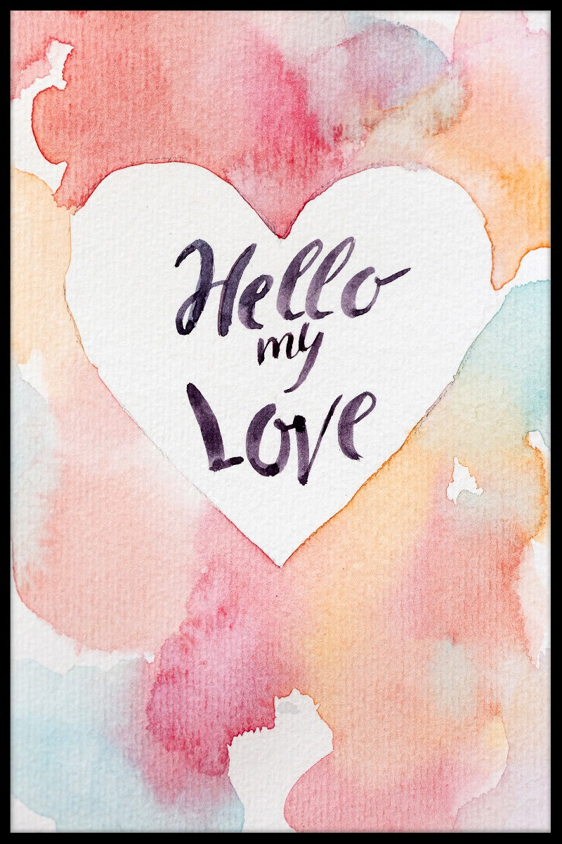 Hallo mijn liefdesposter