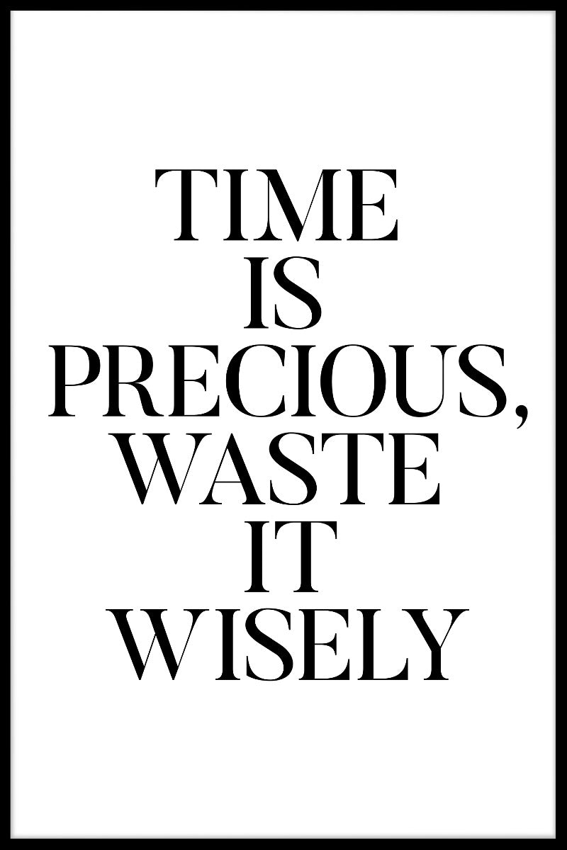 Verspil het verstandig