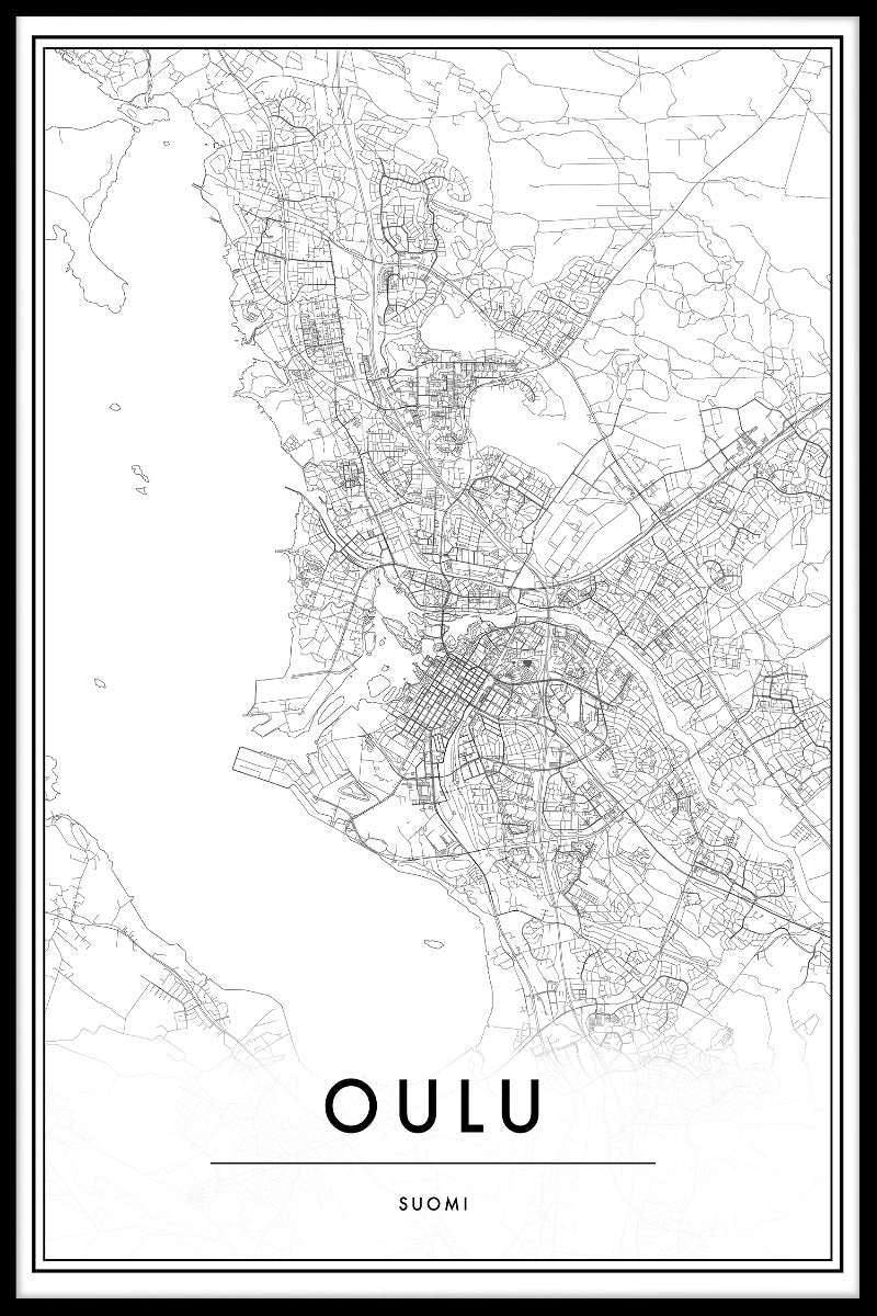 Oulu kaart ingangen