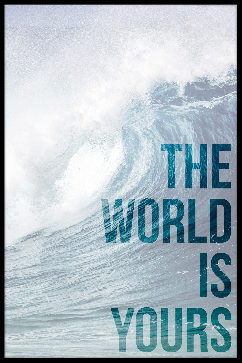 De wereld is jouw affiche