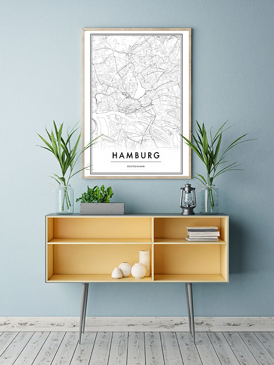 Kaartvermeldingen van Hamburg