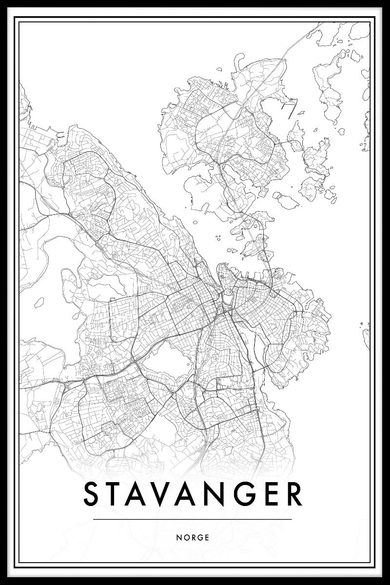 Kaartvermeldingen van Stavanger