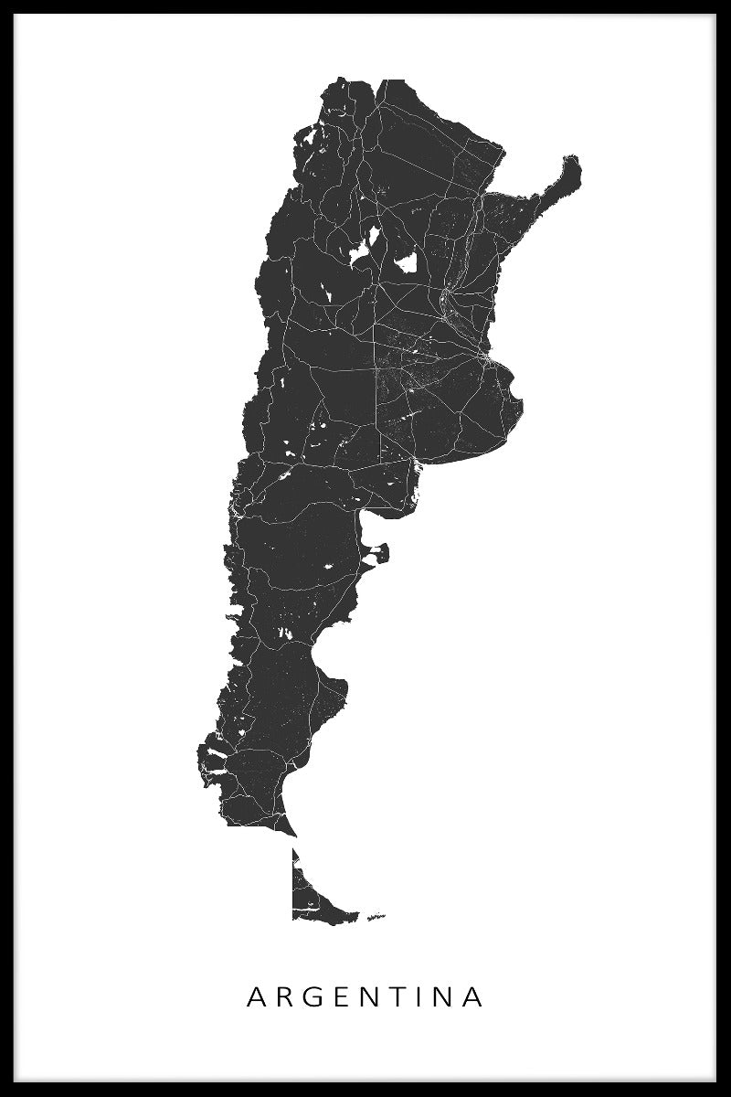 Kaartvermeldingen van Argentinië