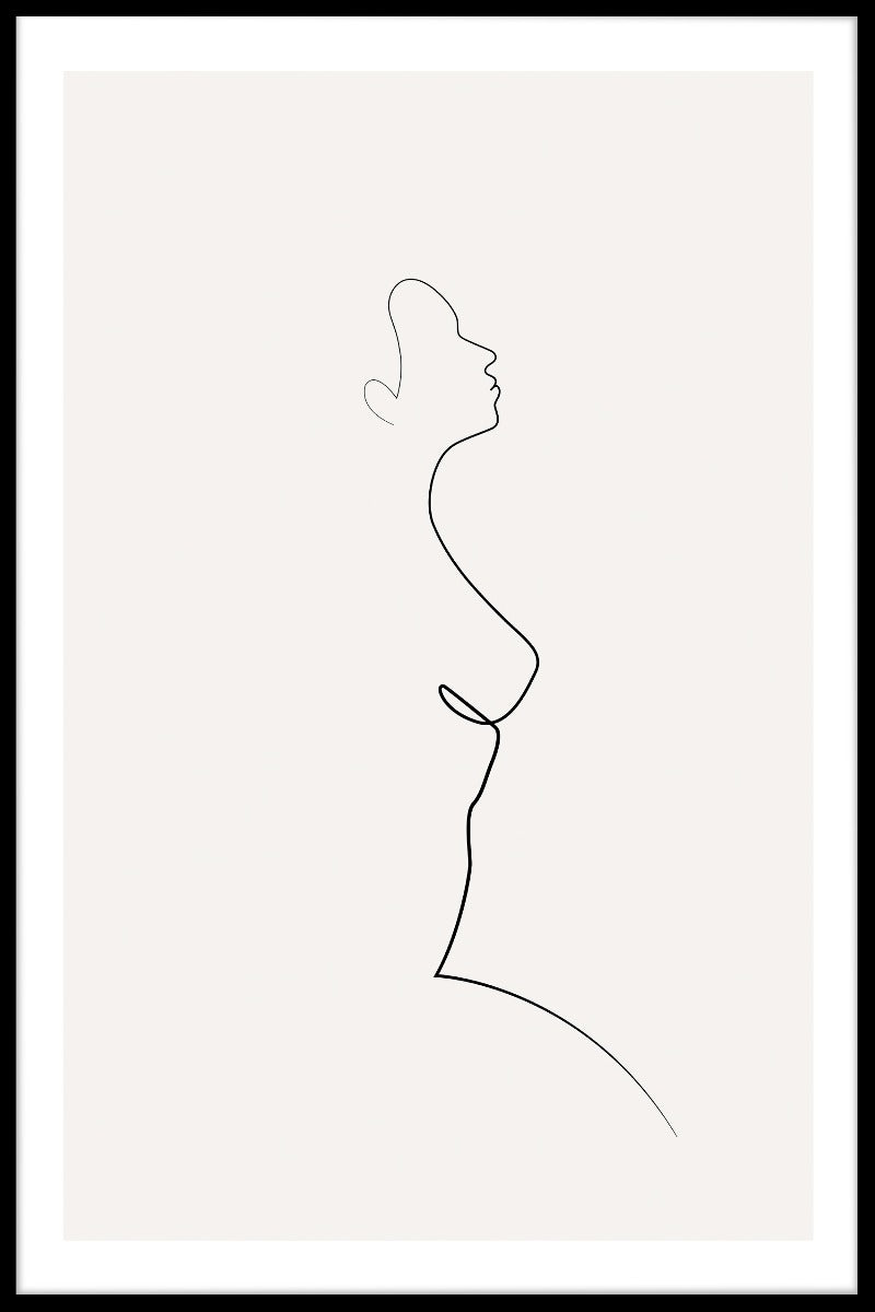 Natuurlijke poster met één regel