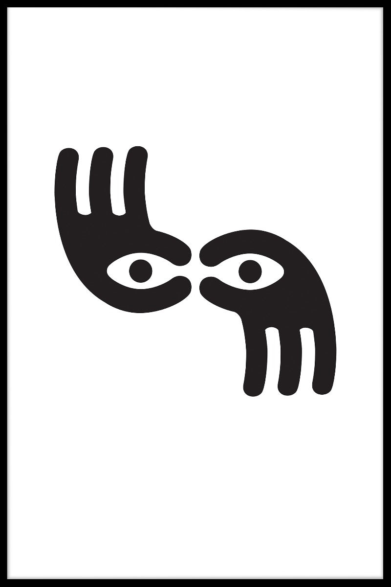 Hand gezicht ingangen