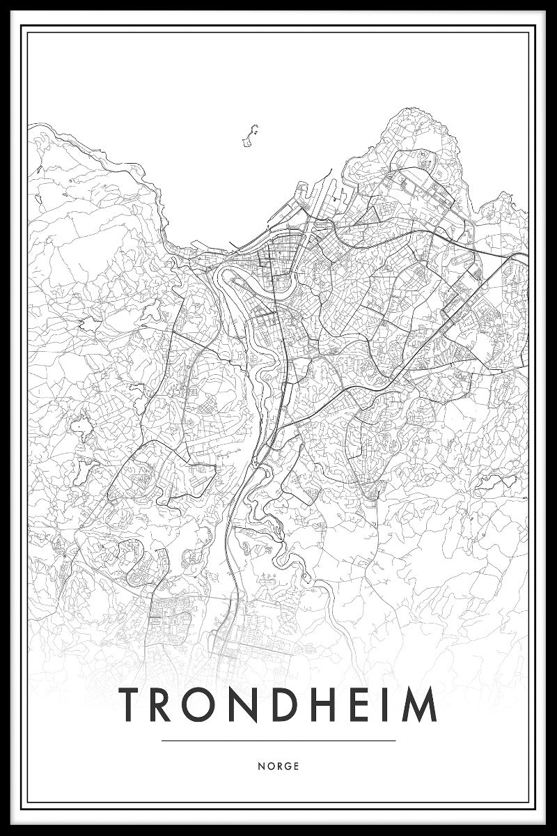 Items op de Trondheim-kaart