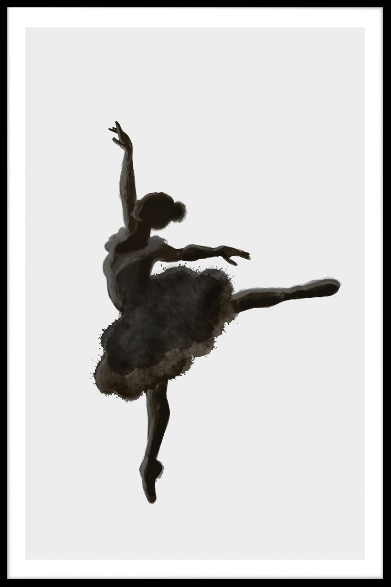 De affiche van de ballerinaillustratie