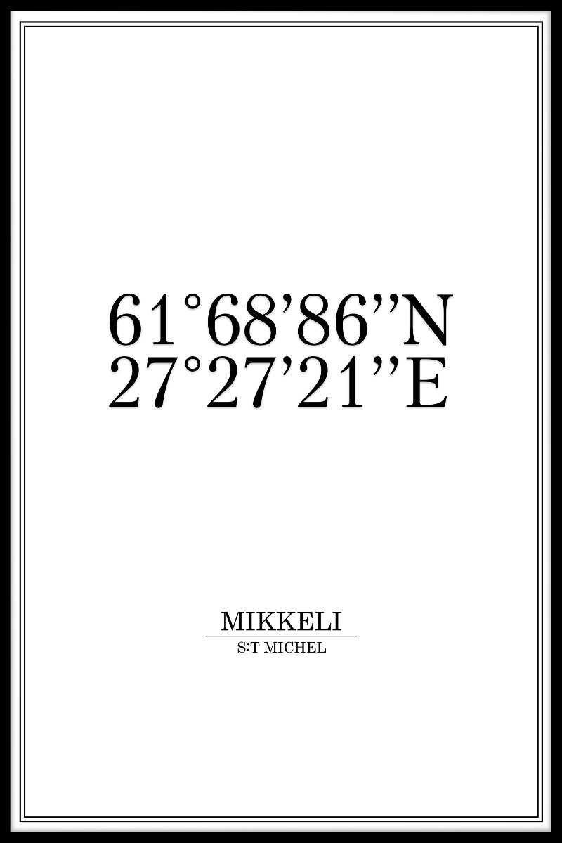 registreert Micheli-coördinaten
