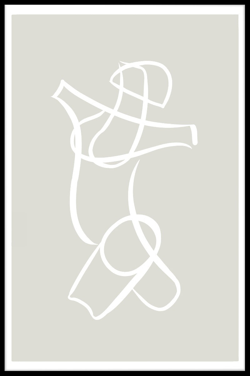 Motion Line Art N02-poster
