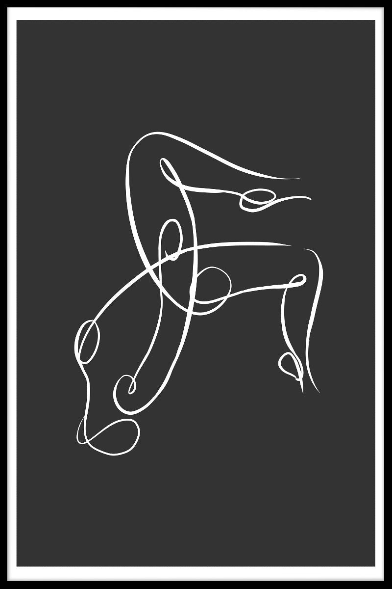 Motion Line Art N03-poster
