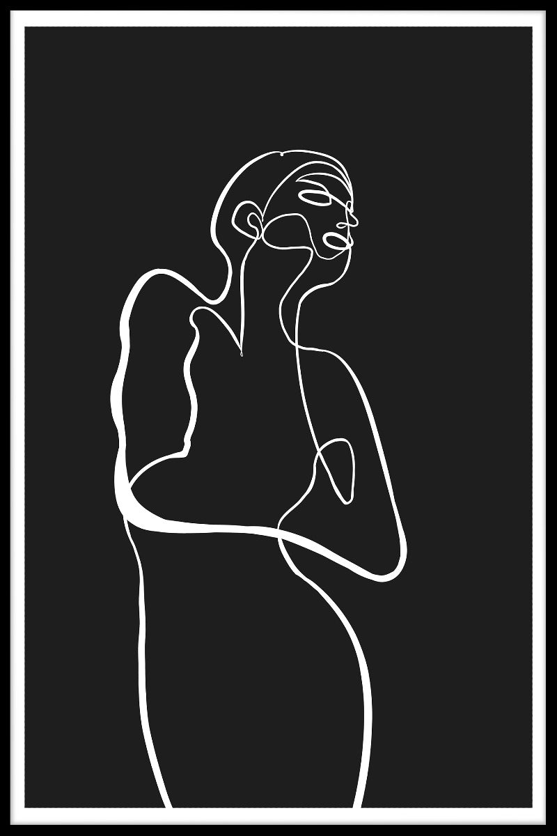 Emotie Line Art-poster