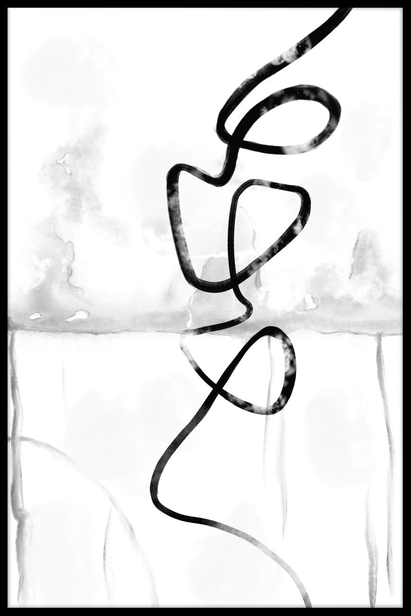 Posters met abstracte lijntekeningen