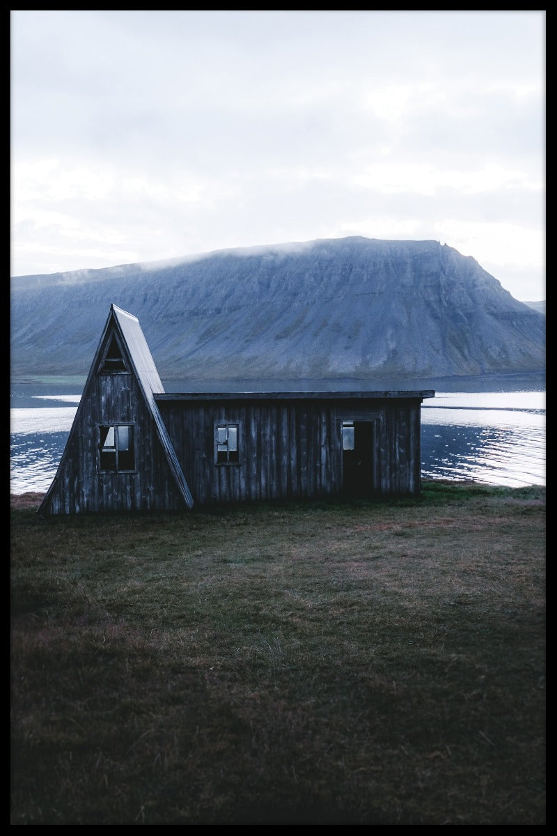Oude houten huis IJsland poster
