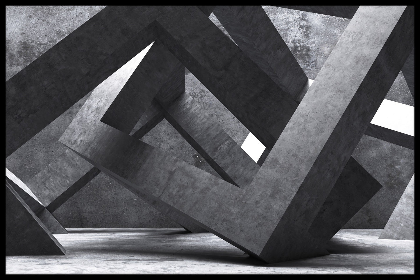 Abstracte architectuuraffiche