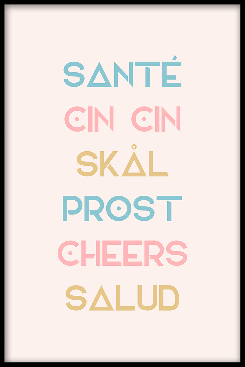 Sante Cin Cin Cheers-poster