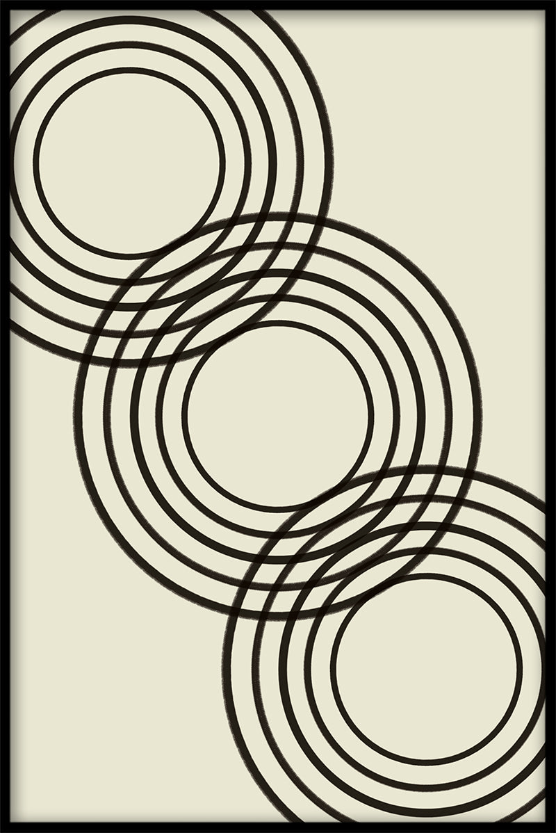 Posters met abstracte ringen
