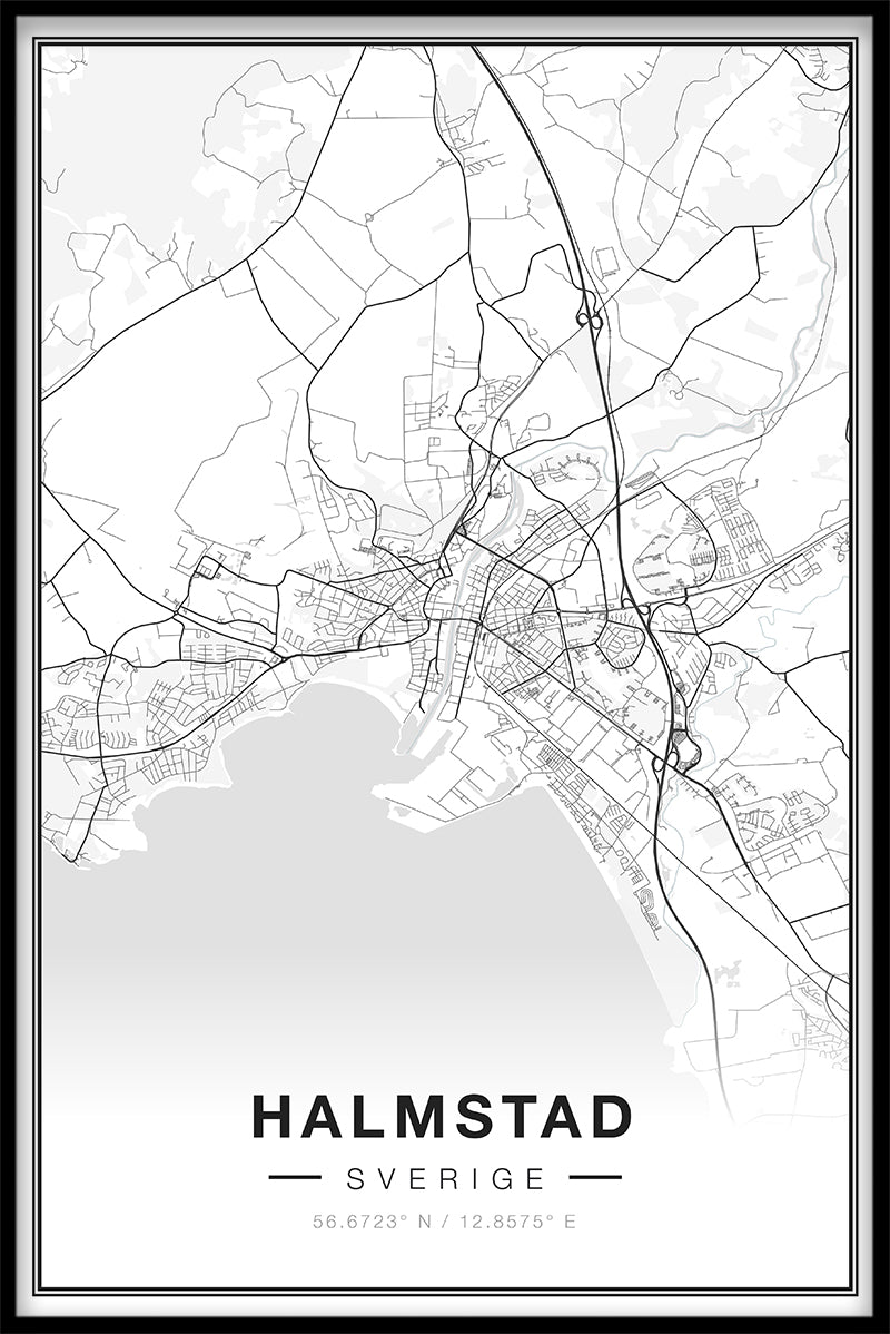 Items op de Halmstad-kaart