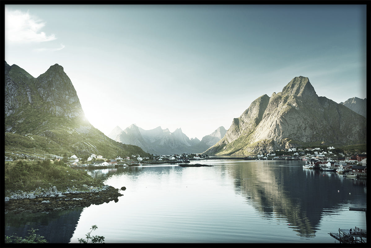 Noorwegen landschapsposter