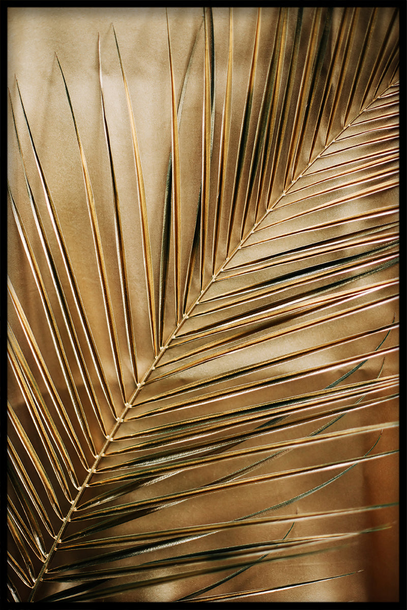 Gouden palmbladenposter