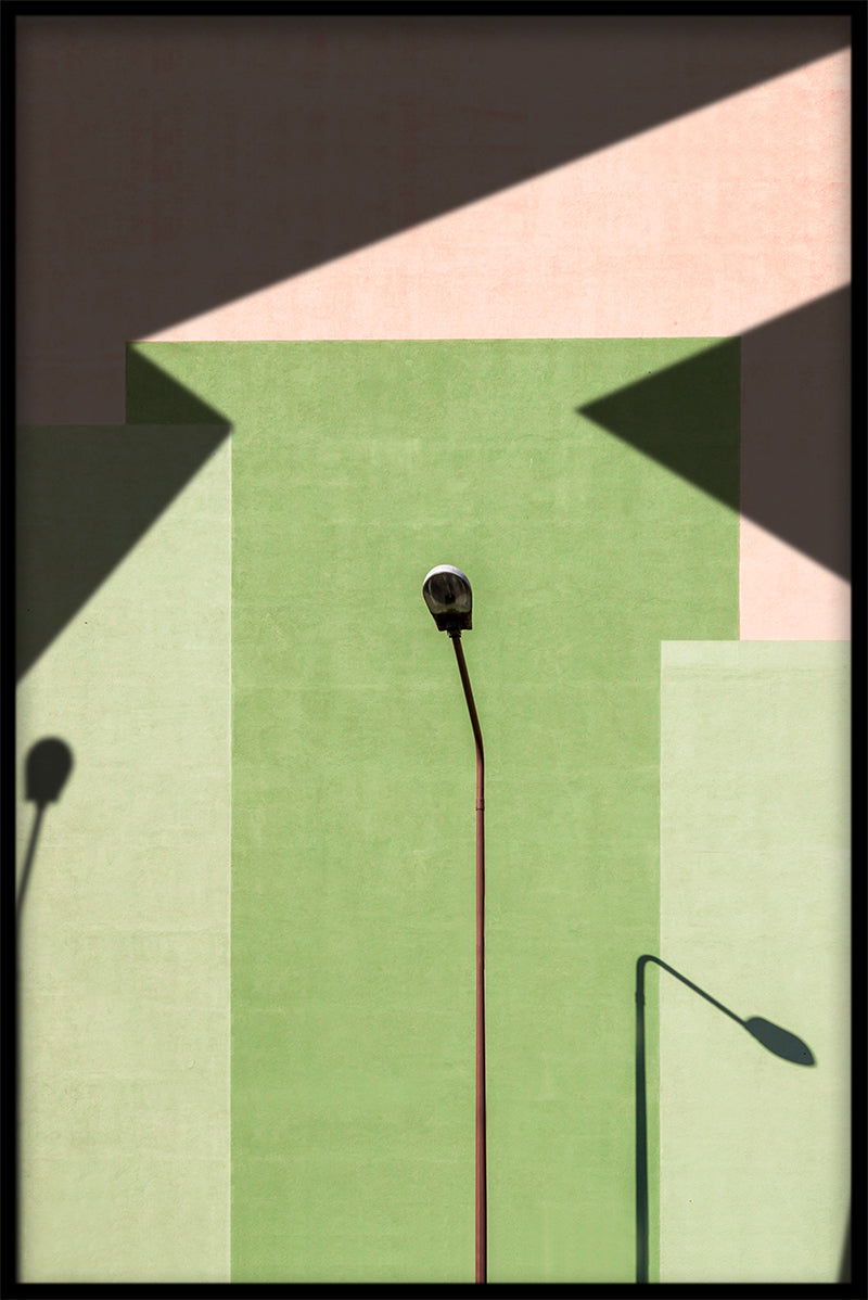 Groene abstracte tinten poster