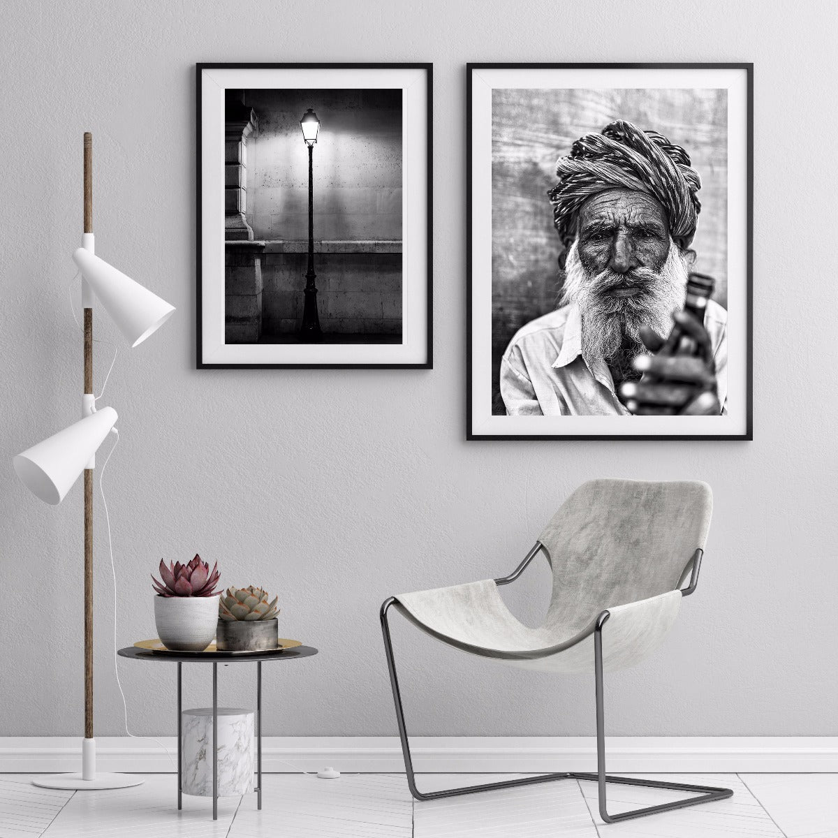 Indiase man portret poster