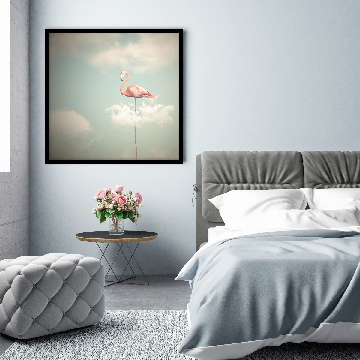 Flamingo illustratie poster