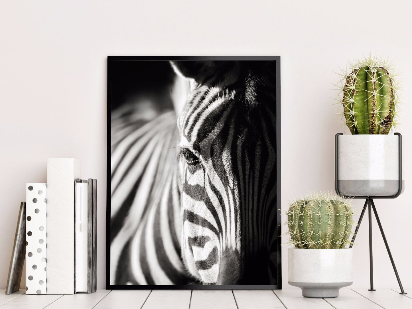 Zebra portret natuur poster