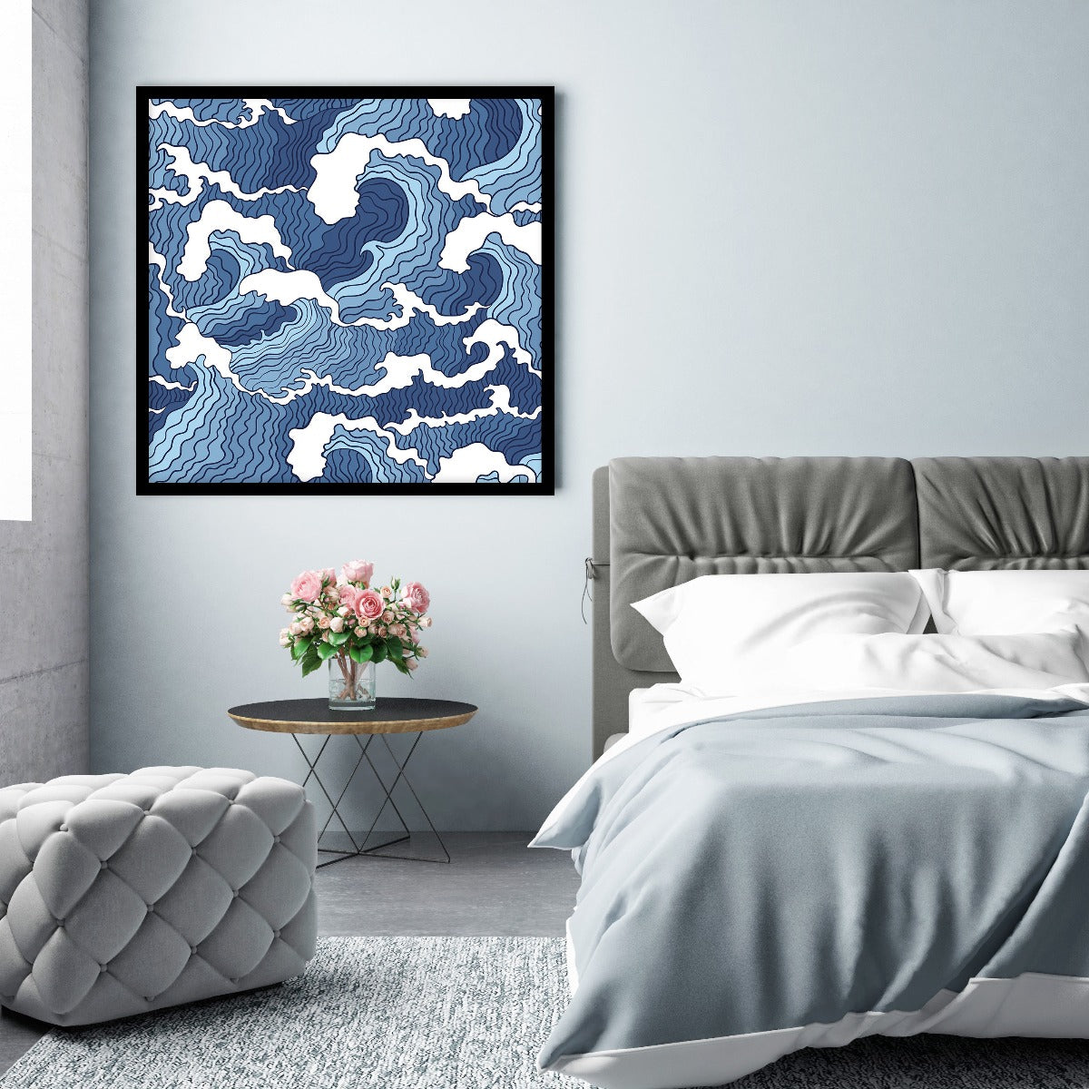 Abstracte golf illustratie poster