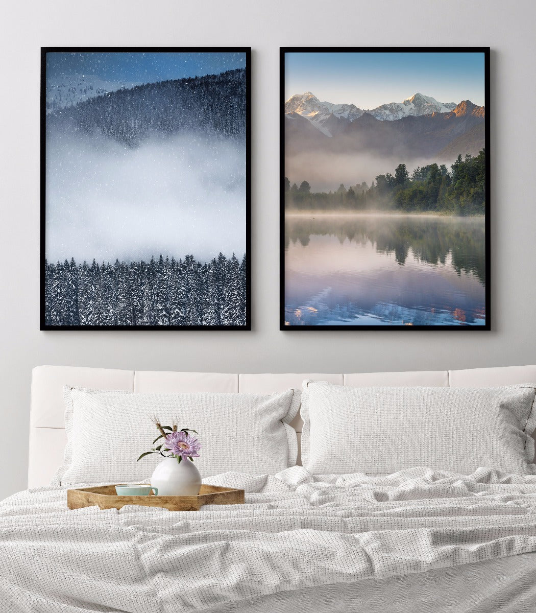 Winters aanblik bosinzendingen