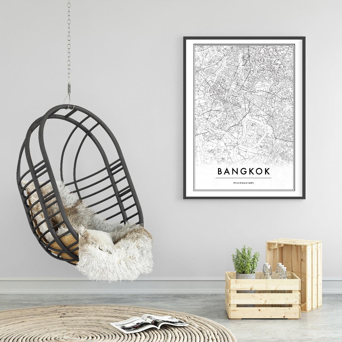 De kaartposter van Bangkok Thailand
