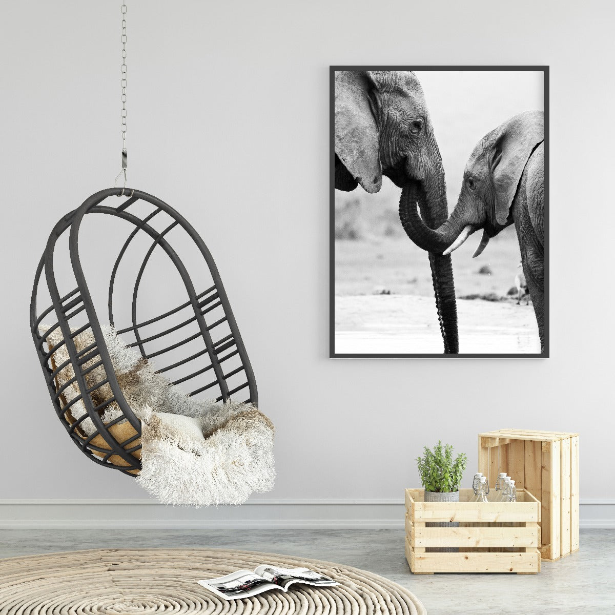 olifant moeder en zoon posters