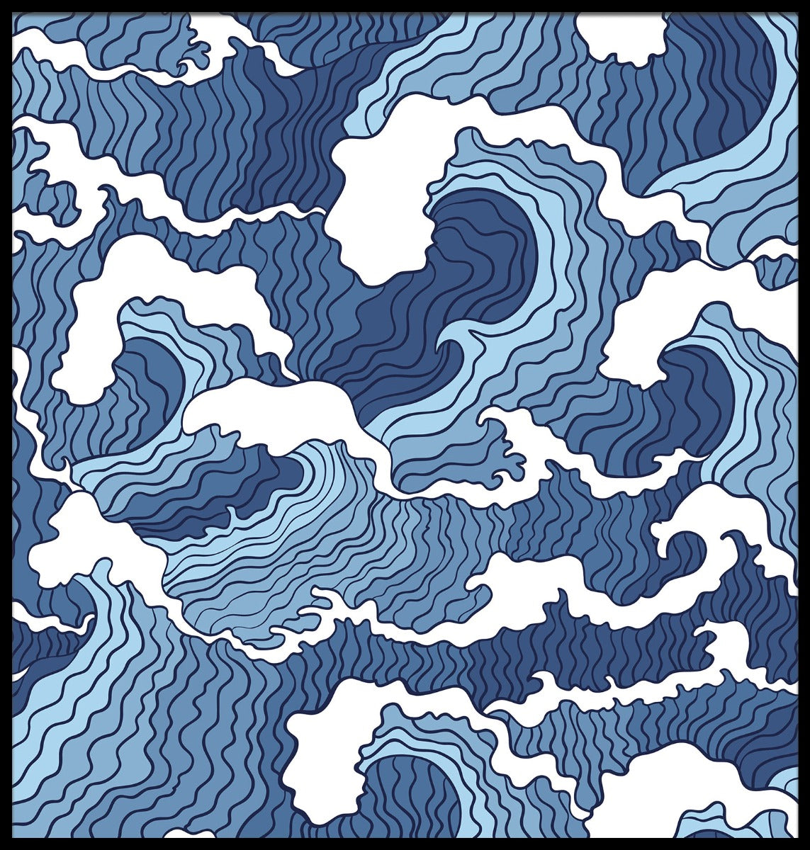 Abstracte golf illustratie poster