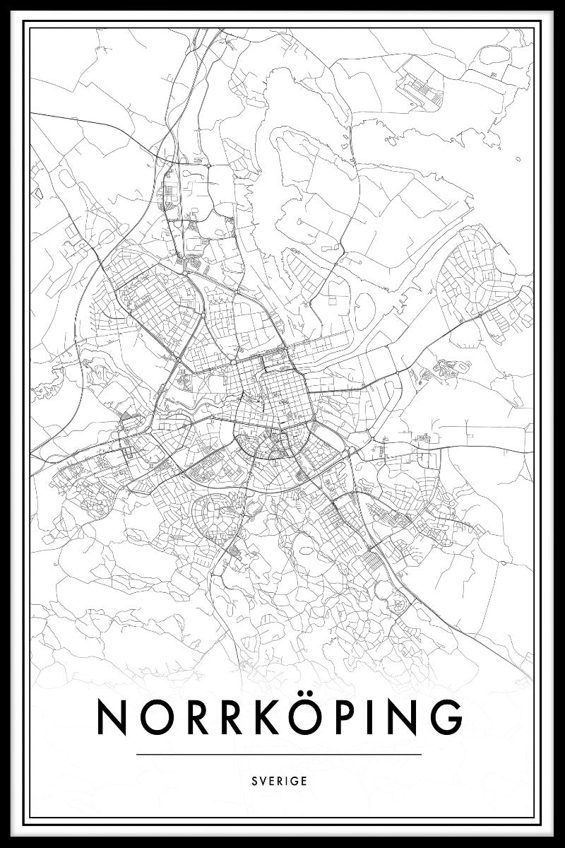 Norrköping Map Post