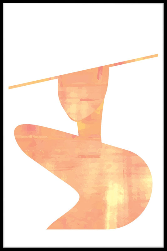 Abstracte mode vorm poster