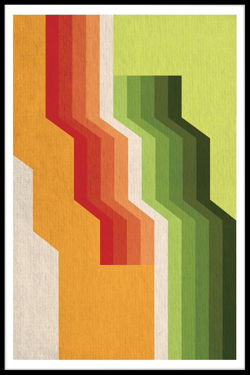 Retro lijntekeningen posters