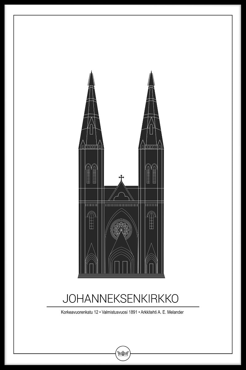 Johanneskenkirkko Helsinki-poster