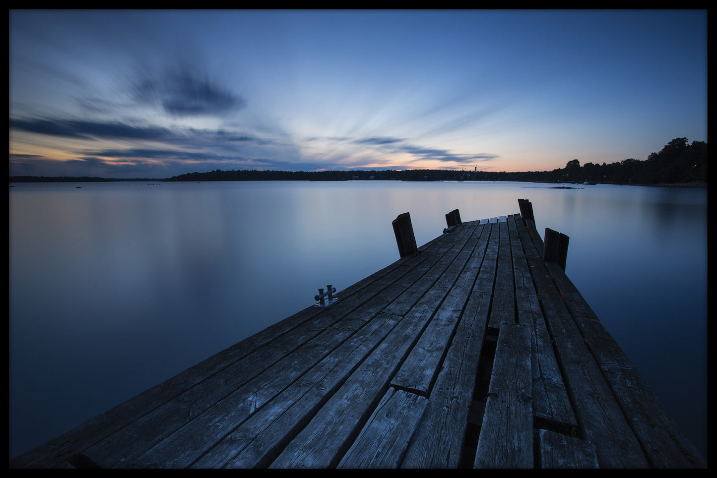 Rustige Pier Finland-poster