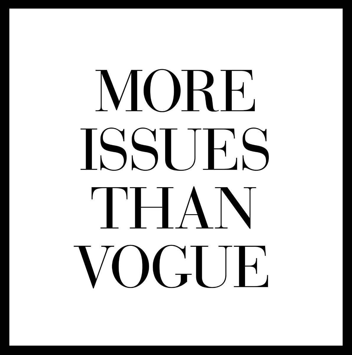 Meer problemen dan Vogue-inzendingen