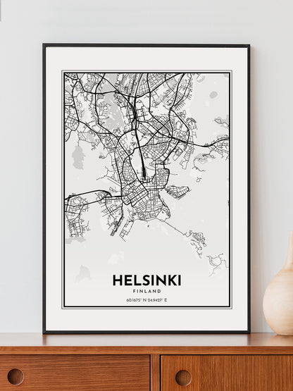Helsinki Kartposter