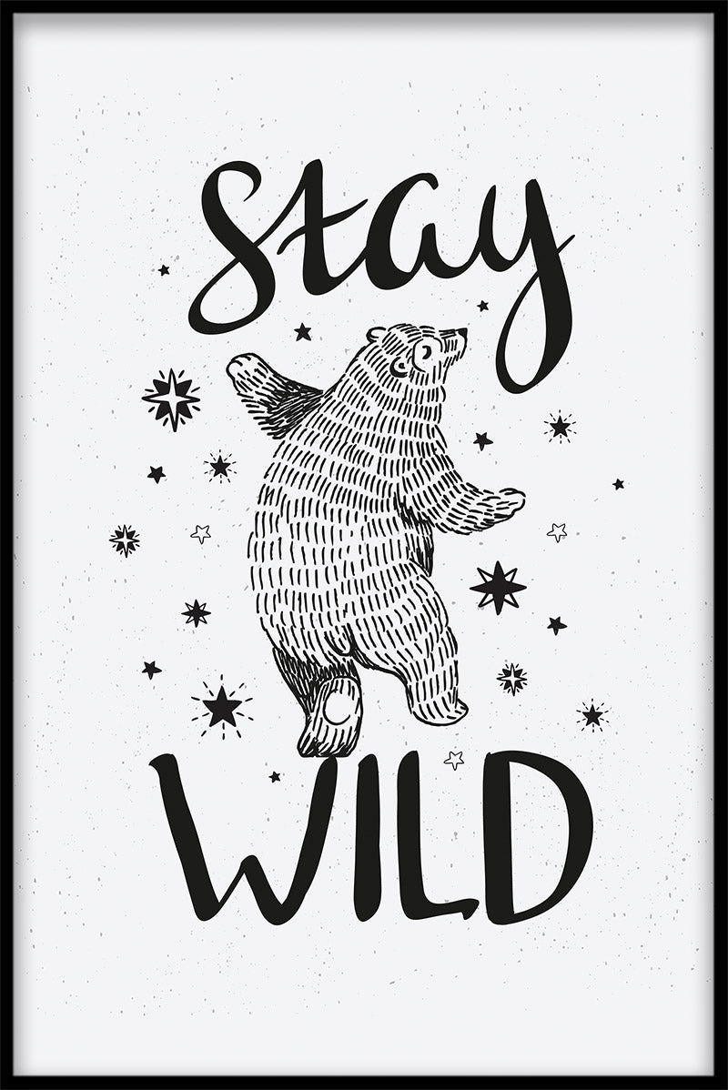 poster Blijf Wild Bear