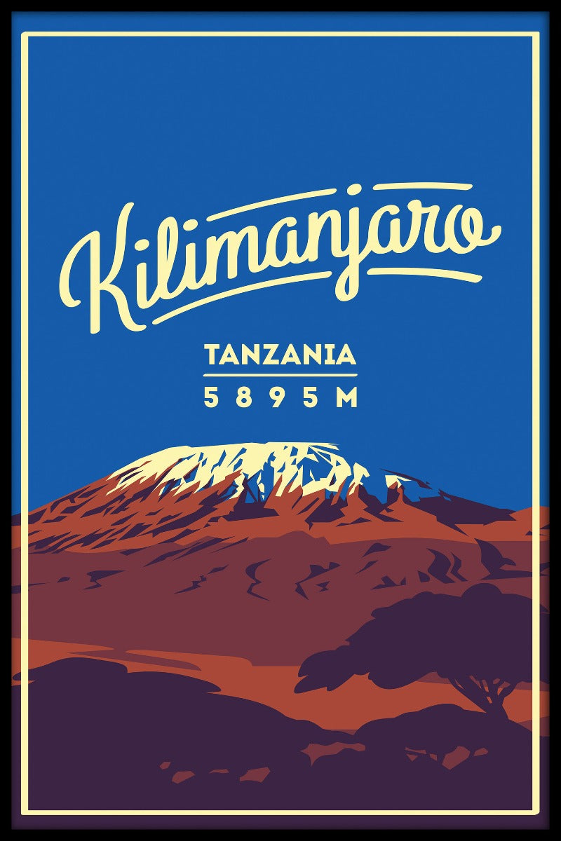  Kilimanjaro vintage poster