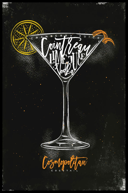  Kosmopolitische cocktailposter